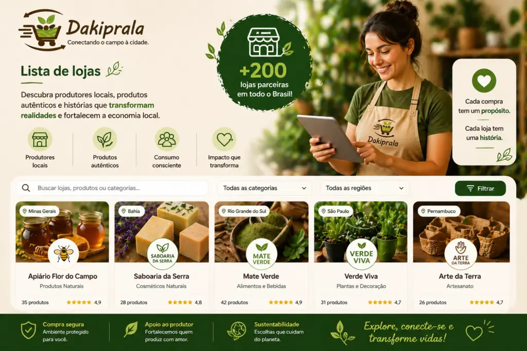 Lista de lojas