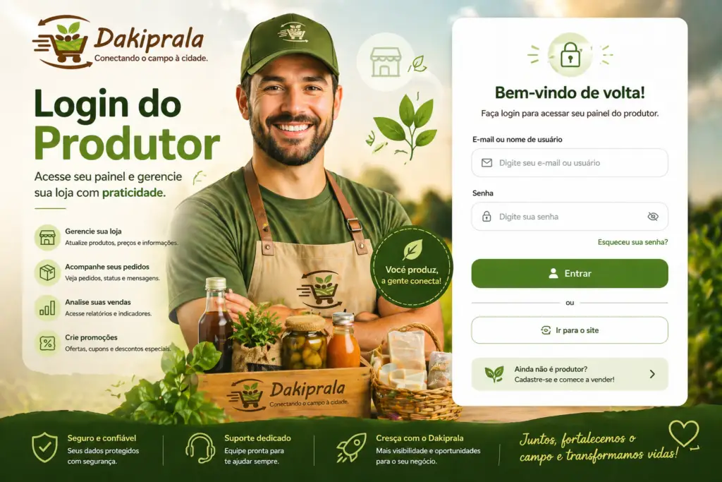 Login do produtor